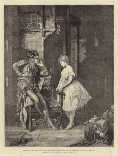 Noël au théâtre, Méphisto derrière les coulisses - Eduard von Grutzner